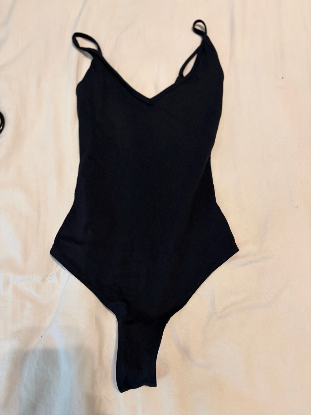 Garage Black V-Neck Bodysuit Size XXS